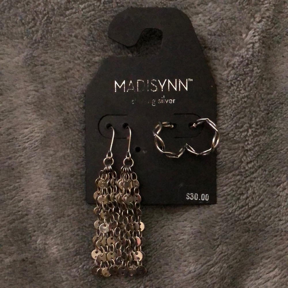 Silver Earrings Set